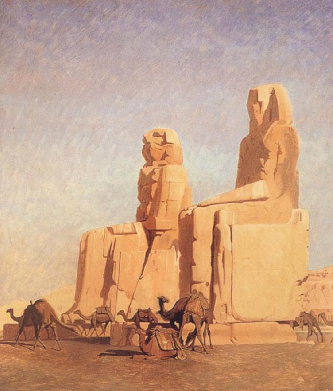 Jean Leon Gerome The Colossi of Thebes Memnon and Sesostris